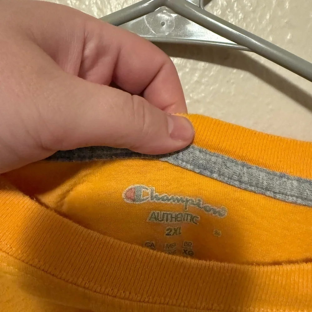Champion Golden Yellow Tee 👕 - Picture 3 of 5